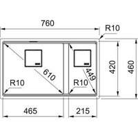Кухонная мойка Franke Kanon KNG 160-46-21 125.0721.162 (матовый черный) - Превью изображения №5 — Интернет-магазин Time-Shop