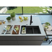 Кухонная мойка Franke Kanon KNG 160-46-21 125.0721.162 (матовый черный) - Превью изображения №4 — Интернет-магазин Time-Shop