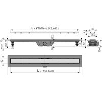 Трап/канал Alcadrain APZ19-650 - Превью изображения №3 — Интернет-магазин Time-Shop