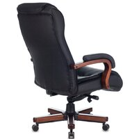 Офисное кресло Бюрократ T-9926WALNUT (черный) - Превью изображения №2 — Интернет-магазин Time-Shop