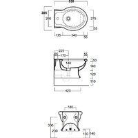 Биде Simas Lante [LA19] - Превью изображения №4 — Интернет-магазин Time-Shop