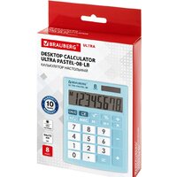 Бухгалтерский калькулятор BRAUBERG Ultra Pastel-08-LB 250513 (голубой) - Превью изображения №10 — Интернет-магазин Time-Shop