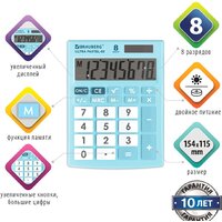 Бухгалтерский калькулятор BRAUBERG Ultra Pastel-08-LB 250513 (голубой) - Превью изображения №5 — Интернет-магазин Time-Shop