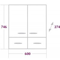  Onika Шкаф Кредо 60.2 [306004] - Превью изображения №3 — Интернет-магазин Time-Shop