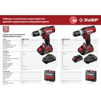 Дрель-шуруповерт Зубр Мастер ДШЛ-145-22 (с 2-мя АКБ, кейс) - Превью изображения №11 — Интернет-магазин Time-Shop