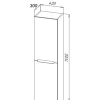  BelBagno Шкаф-пенал Etna-1500-2A-SC-RN-P-L (левый, rovere nature) - Превью изображения №2 — Интернет-магазин Time-Shop