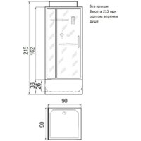Душевая кабина River Tana 90/38 - Превью изображения №3 — Интернет-магазин Time-Shop