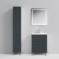  AM.PM Тумба под умывальник Gem 60 M90FSX06022GM32 (2 ящика, графит) - Превью изображения №7 — Интернет-магазин Time-Shop