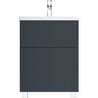 AM.PM Тумба под умывальник Gem 60 M90FSX06022GM32 (2 ящика, графит)