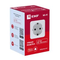 Умная розетка EKF Сonnect Wi-Fi (белый) - Превью изображения №3 — Интернет-магазин Time-Shop