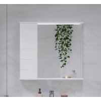  Volna Шкаф с зеркалом Joli 80 L (белый) - Превью изображения №6 — Интернет-магазин Time-Shop