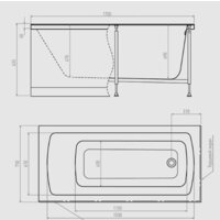 Ванна Alex Baitler Garda 170х75 - Превью изображения №5 — Интернет-магазин Time-Shop