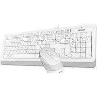 Офисный набор A4Tech Fstyler F1010 (белый/серый) - Превью изображения №4 — Интернет-магазин Time-Shop
