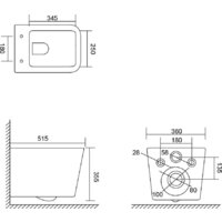 Унитаз подвесной Lauter Square 214903 + GROHE Rapid SL 38721001 + GROHE 37131000 (овальная, хром) - Превью изображения №19 — Интернет-магазин Time-Shop