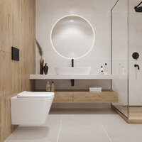 Унитаз подвесной Lauter Square 214903 + GROHE Rapid SL 38721001 + GROHE 37131000 (овальная, хром) - Превью изображения №9 — Интернет-магазин Time-Shop
