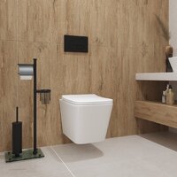 Унитаз подвесной Lauter Square 214903 + GROHE Rapid SL 38721001 + GROHE 37131000 (овальная, хром) - Превью изображения №7 — Интернет-магазин Time-Shop