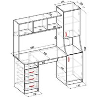 Стол Мебель-класс Партнер Левый (венге/ясень шимо светлый) - Превью изображения №2 — Интернет-магазин Time-Shop