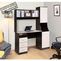 Стол Мебель-класс Партнер Левый (венге/ясень шимо светлый) - Превью изображения №3 — Интернет-магазин Time-Shop