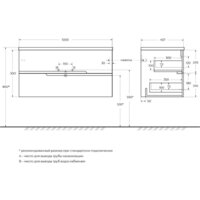  Cezares Тумба под умывальник DUET-N-1000-2C-SO-BL-L - Превью изображения №9 — Интернет-магазин Time-Shop