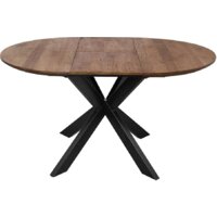 Кухонный стол ОКА Раунд 100-140x75 (дуб мореный/черный) - Превью изображения №3 — Интернет-магазин Time-Shop