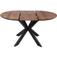 Кухонный стол ОКА Раунд 100-140x75 (дуб мореный/черный) - Превью изображения №4 — Интернет-магазин Time-Shop