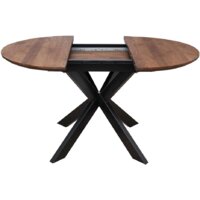 Кухонный стол ОКА Раунд 100-140x75 (дуб мореный/черный) - Превью изображения №5 — Интернет-магазин Time-Shop