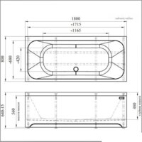 Ванна Radomir Прованс 180х80 1-01-0-0-1-185 - Превью изображения №3 — Интернет-магазин Time-Shop