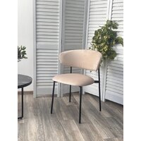 Стул M-City Леонардо 455M05727 (H-06 бежевый велюр/черный) - Превью изображения №2 — Интернет-магазин Time-Shop