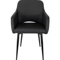 Офисный стул Бюрократ CH-380F (черный, экокожа) - Превью изображения №2 — Интернет-магазин Time-Shop