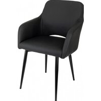 Офисный стул Бюрократ CH-380F (черный, экокожа) - Превью изображения №3 — Интернет-магазин Time-Shop