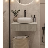 ЗОВ Тумба под умывальник Токио Премиум 60 TP60ELSPTOC2 (вяз либерти серебряный)