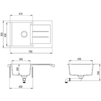 Кухонная мойка Aquasanita Tesa SQT101AW (alba 710) - Превью изображения №2 — Интернет-магазин Time-Shop
