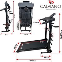 Механическая беговая дорожка Calviano BeFIT (черный) - Превью изображения №11 — Интернет-магазин Time-Shop