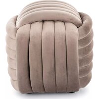 Пуфик Signal Bruni Velvet (темно-бежевый) - Превью изображения №2 — Интернет-магазин Time-Shop