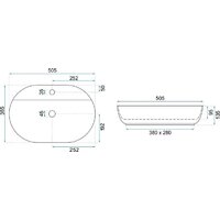 Умывальник Rea Aura 51 U4620 - Превью изображения №7 — Интернет-магазин Time-Shop