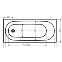 Ванна Aquatek Оберон 170x70 без гидромассажа (слив справа) - Превью изображения №5 — Интернет-магазин Time-Shop
