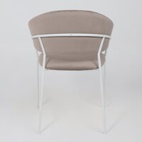 Стул с подлокотниками Алвест AV 433 (светло-коричневый бархат H-61/белый) - Превью изображения №8 — Интернет-магазин Time-Shop