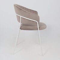 Стул с подлокотниками Алвест AV 433 (светло-коричневый бархат H-61/белый) - Превью изображения №7 — Интернет-магазин Time-Shop