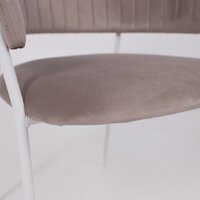 Стул с подлокотниками Алвест AV 433 (светло-коричневый бархат H-61/белый) - Превью изображения №10 — Интернет-магазин Time-Shop