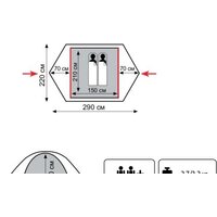 Треккинговая палатка Tramp Lite Tourist 2 - Превью изображения №2 — Интернет-магазин Time-Shop