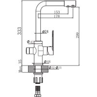 Смеситель Lauter Sleek 21CK7691C - Превью изображения №2 — Интернет-магазин Time-Shop