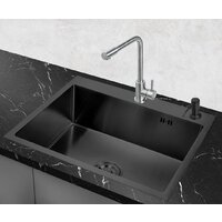 Кухонная мойка РМС MR-5843BL (с корзиной и дозатором) - Превью изображения №2 — Интернет-магазин Time-Shop