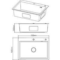 Кухонная мойка Diadonna DS7050 - Превью изображения №4 — Интернет-магазин Time-Shop
