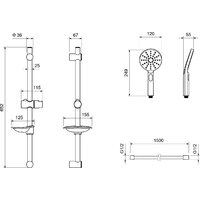 Душевой гарнитур  Aquatek Оберон AQ2014CR - Превью изображения №12 — Интернет-магазин Time-Shop