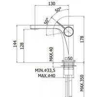Смеситель Paffoni Rock RO071CR - Превью изображения №2 — Интернет-магазин Time-Shop