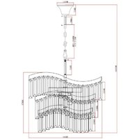 Подвесная люстра Moderli Wave V10768-8P - Превью изображения №3 — Интернет-магазин Time-Shop