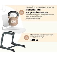 Ученический стул Sheffilton SHT-S-TN26/5-7 (белый/антрацит) - Превью изображения №3 — Интернет-магазин Time-Shop