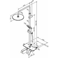 Душевая система  Damixa Jupiter 977730000 - Превью изображения №7 — Интернет-магазин Time-Shop