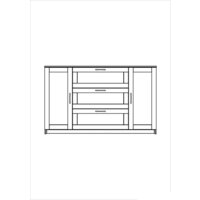 Комод Mio Tesoro Сириус 2 двери и 3 ящика 156x95 2.02.03.290.3 (дуб сонома) - Превью изображения №4 — Интернет-магазин Time-Shop