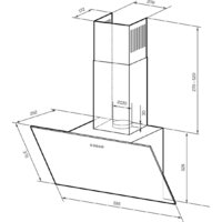 Кухонная вытяжка LEX Moza 600 R1 (черный) - Превью изображения №3 — Интернет-магазин Time-Shop